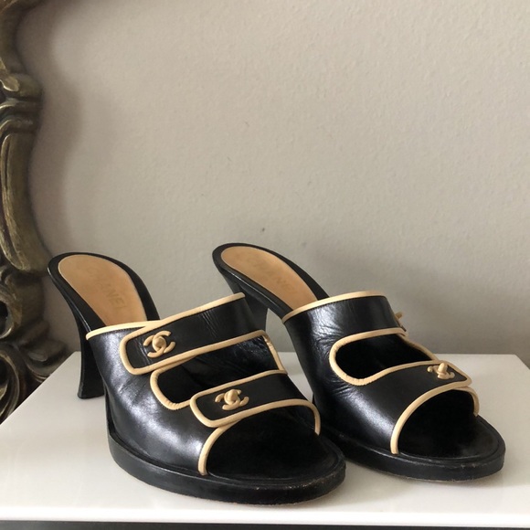 Chanel CC slides shoes - Picture 9 of 11